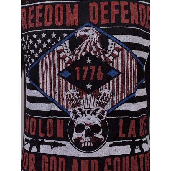 AFFLICTION Men's T-Shirt S/S IRON EAGLE Tee Black - Picture 9 of 11